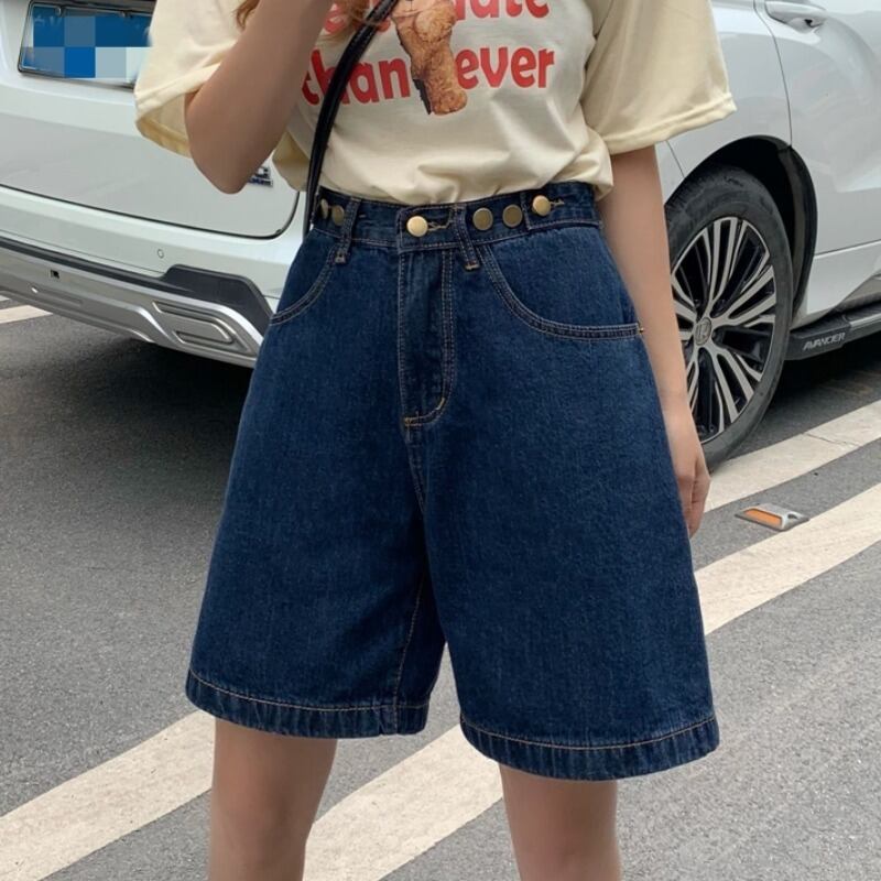 ジーンズ サマー薄手ハイウェストパンツ ショーツ 夏物 ブルマー 1号婦人25497112552