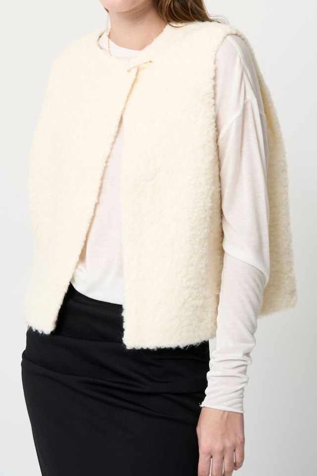 2way Boa Gilet - WHITE