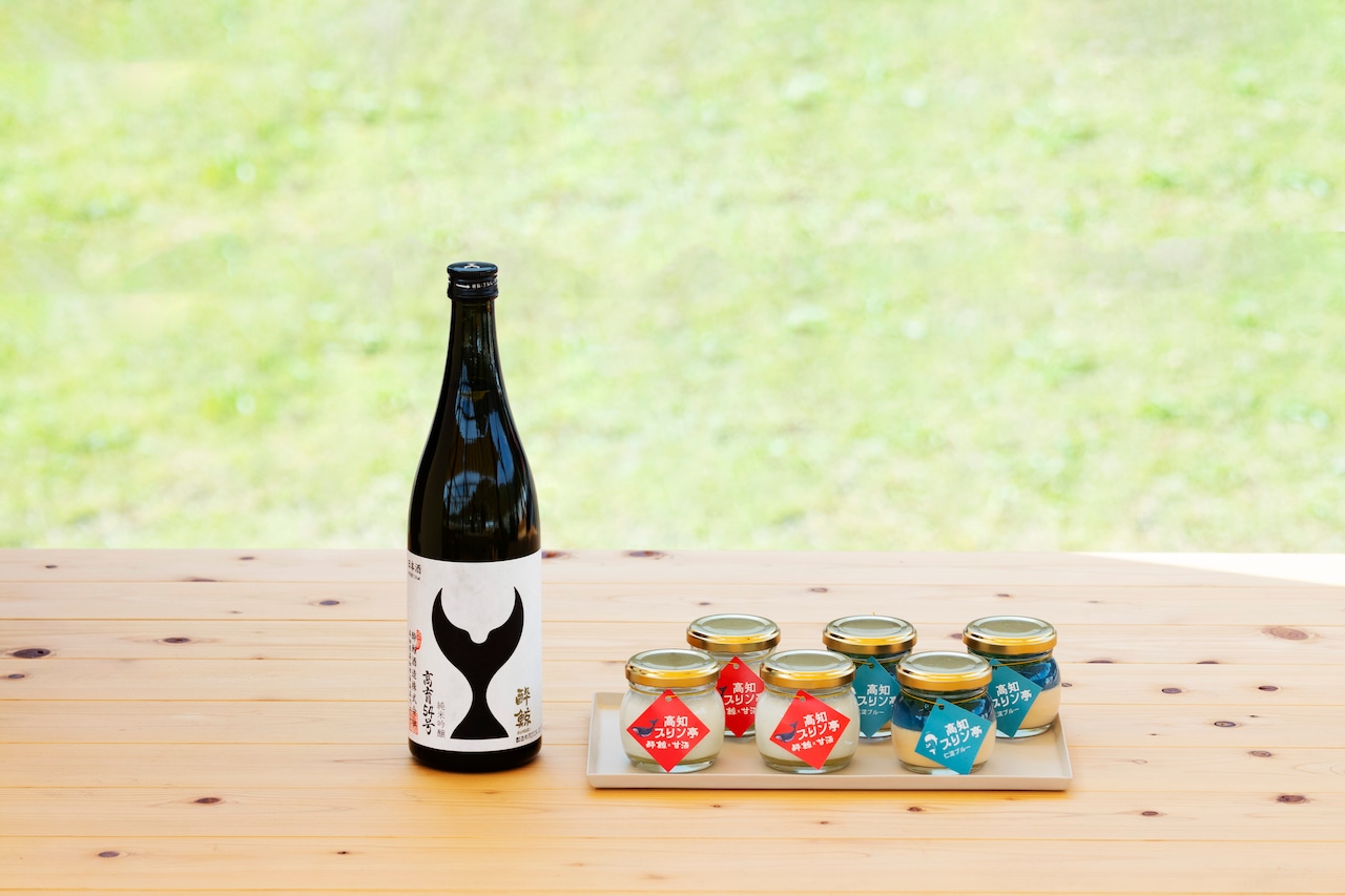 【8月25日(火)お届け】高知プリン亭 いちおしプリン2種 & 酔鯨 純米吟醸 高育54号 720ml