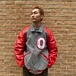 Varsity jacket - Gray × Red