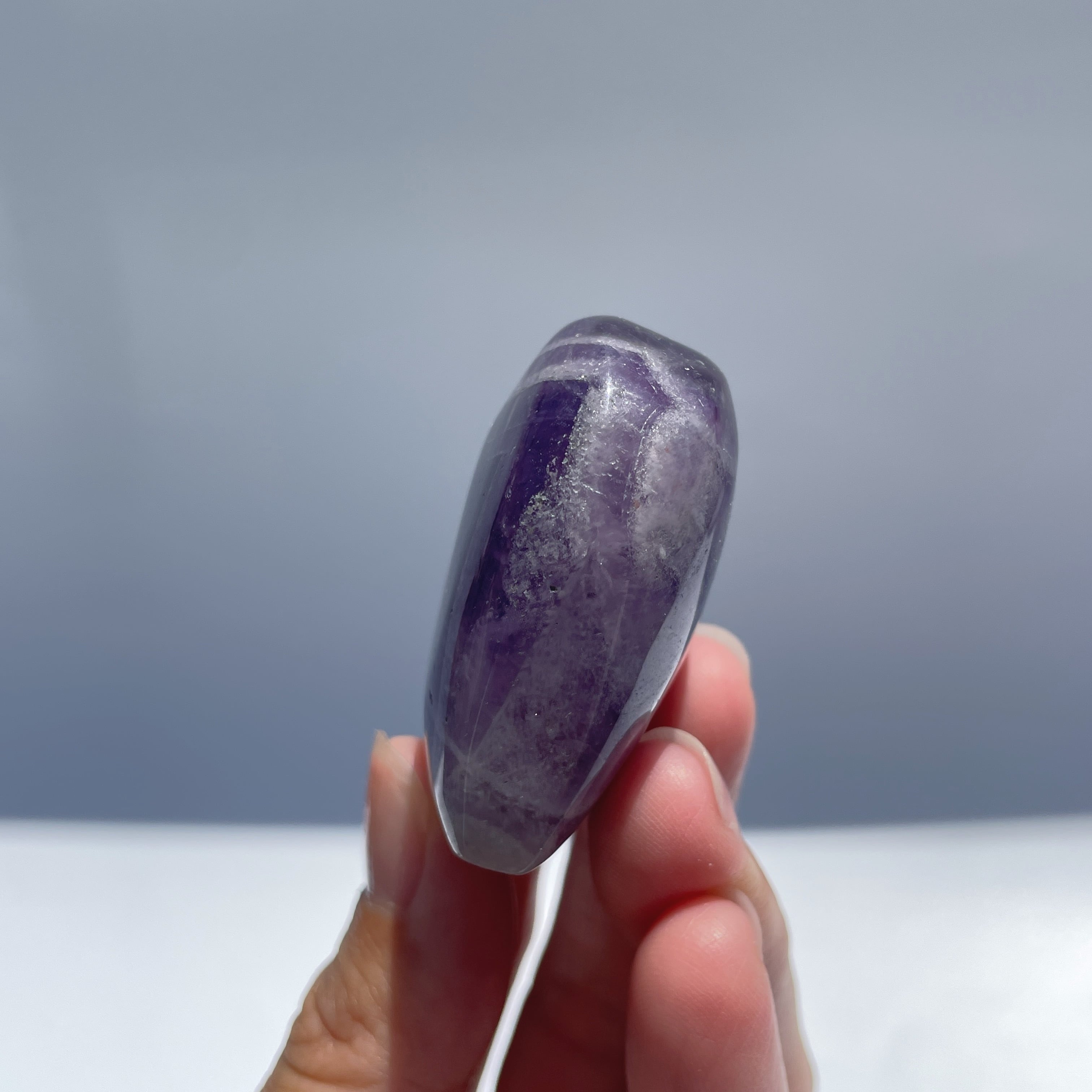 ドリームアメジスト ハート型21◇ Dream Amethyst ◇天然石・鉱物