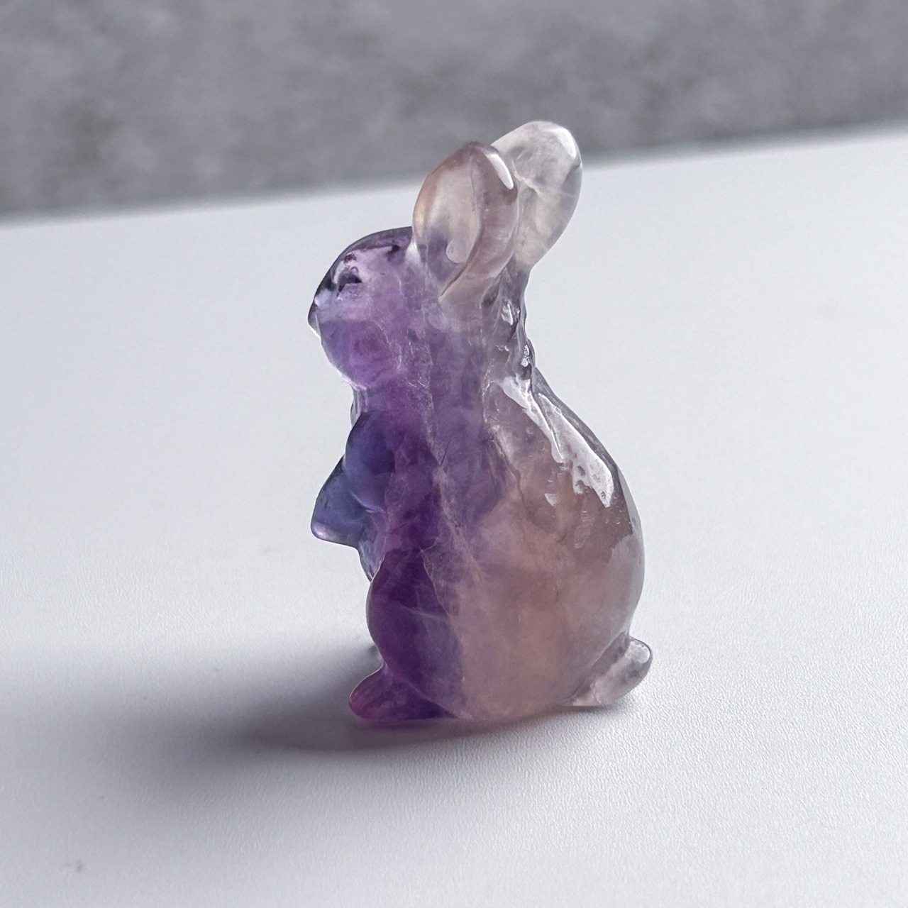 フローライト うさぎ 01 カービング * Fluorite * 天然石