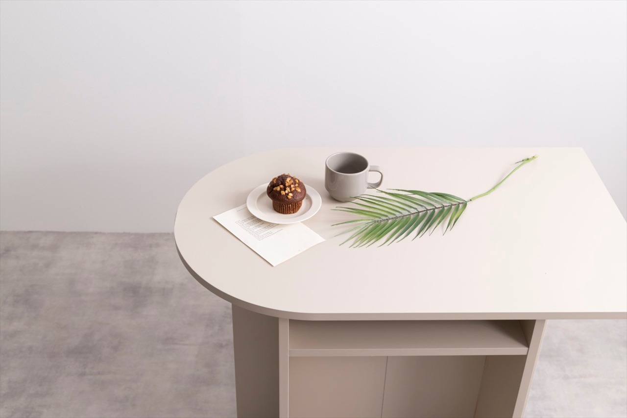 【幅90cm】Luna 棚付きマルチデスク