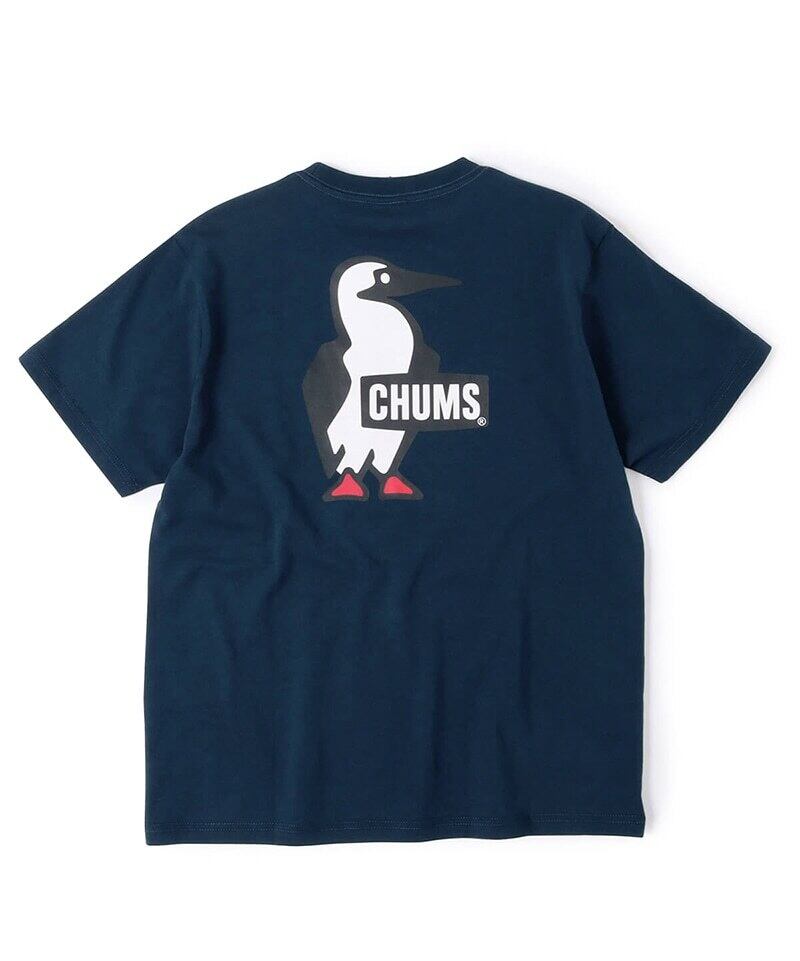 CHUMS(チャムス) Booby Logo T-Shirt (ブービーロゴTシャツ) CH01-1835 ネイビー