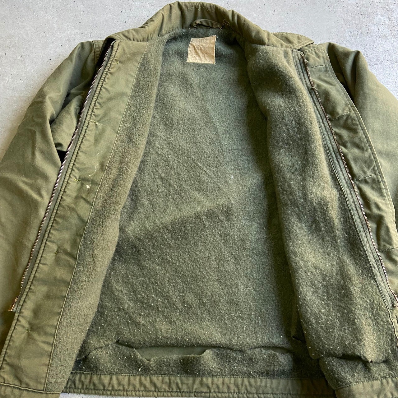 74年納品 米軍実品 U.S.NAVY A-2 デッキジャケット バックステンシル 
