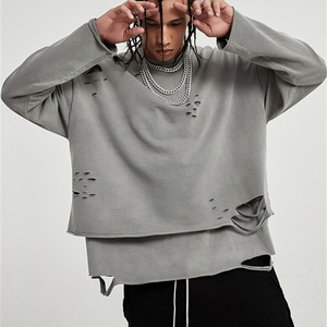 Oversize Damage Sweatshirt / オーバーサイズ ダメージ スウェット シャツ