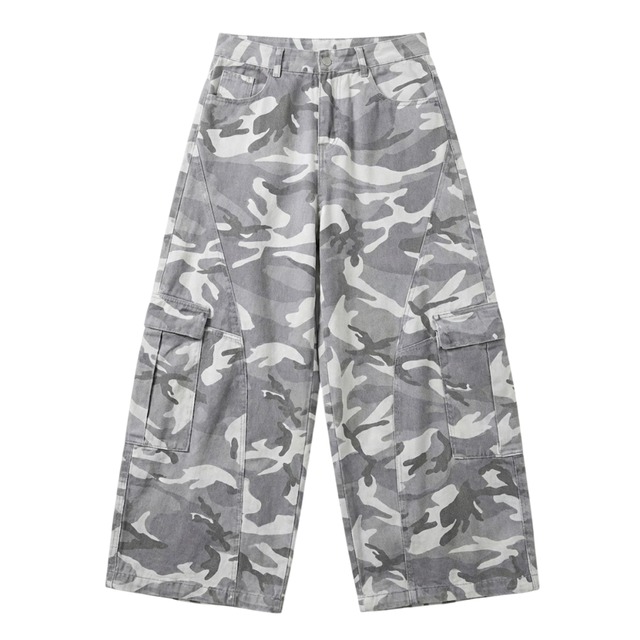 Camouflage multi pocket work pants 0013