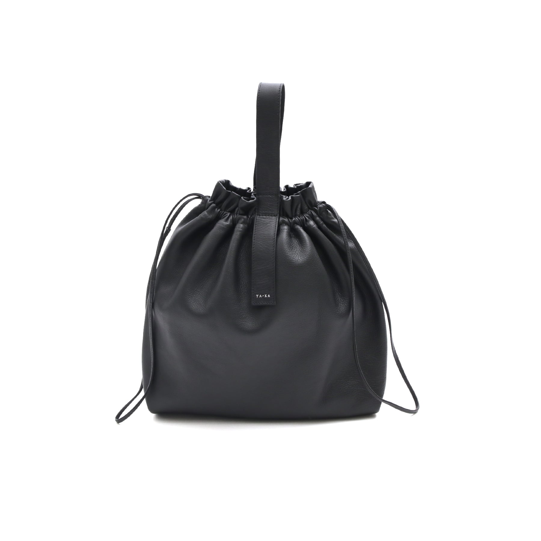 real leather drawstring tote & hand bag [bdbd2] / Y2212FRB07