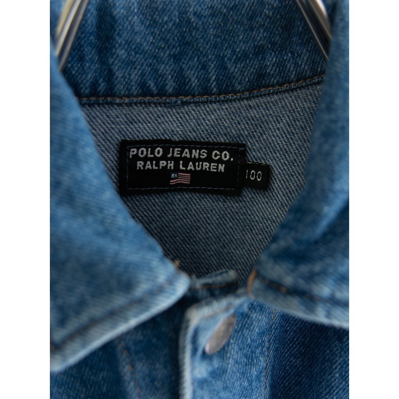 KIDS POLO JEANS RALPH LAUREN】Made in Japan 90's Denim Jacket 100cm（キッズ  ポロジーンズ ラルフローレン 日本製デニムジャケット Gジャン） | MASCOT/E