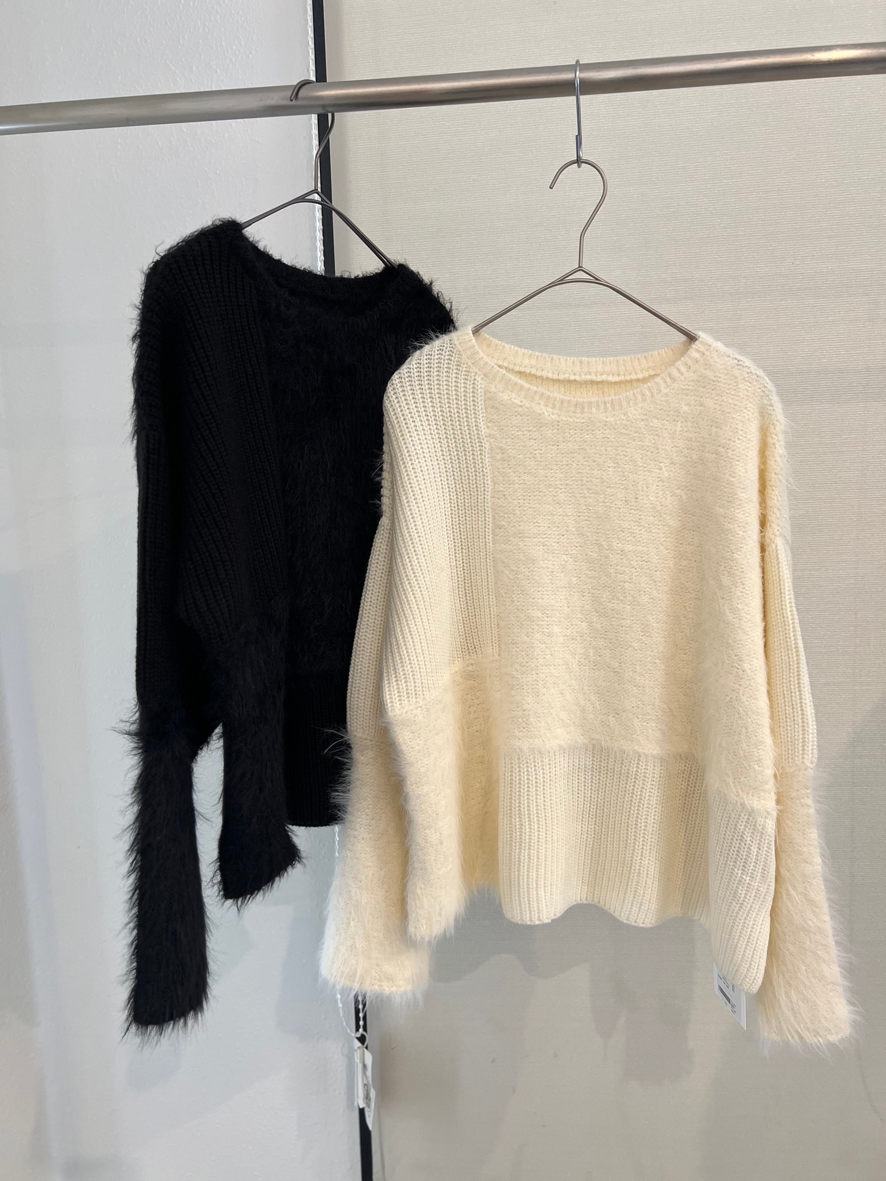 【CHIGNON】 編地MIXニットプルオーバー　9855-302JR
