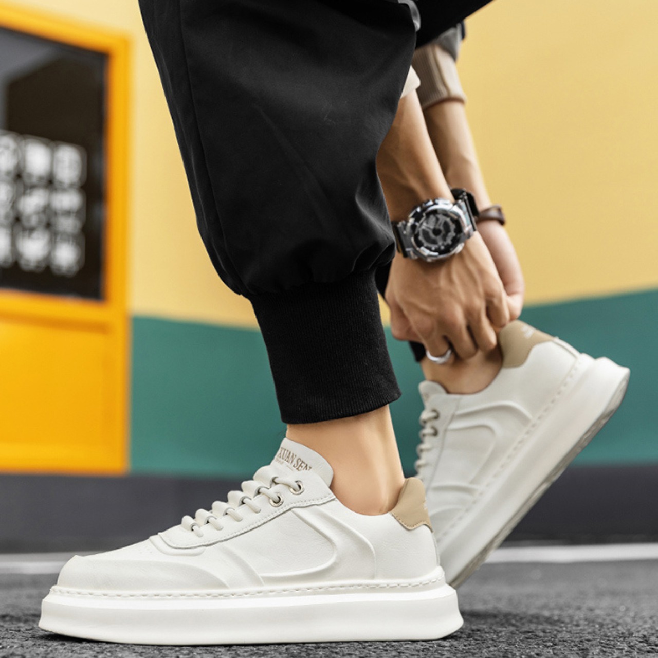 ラウンドトゥデザイン ローカットスニーカー af0168