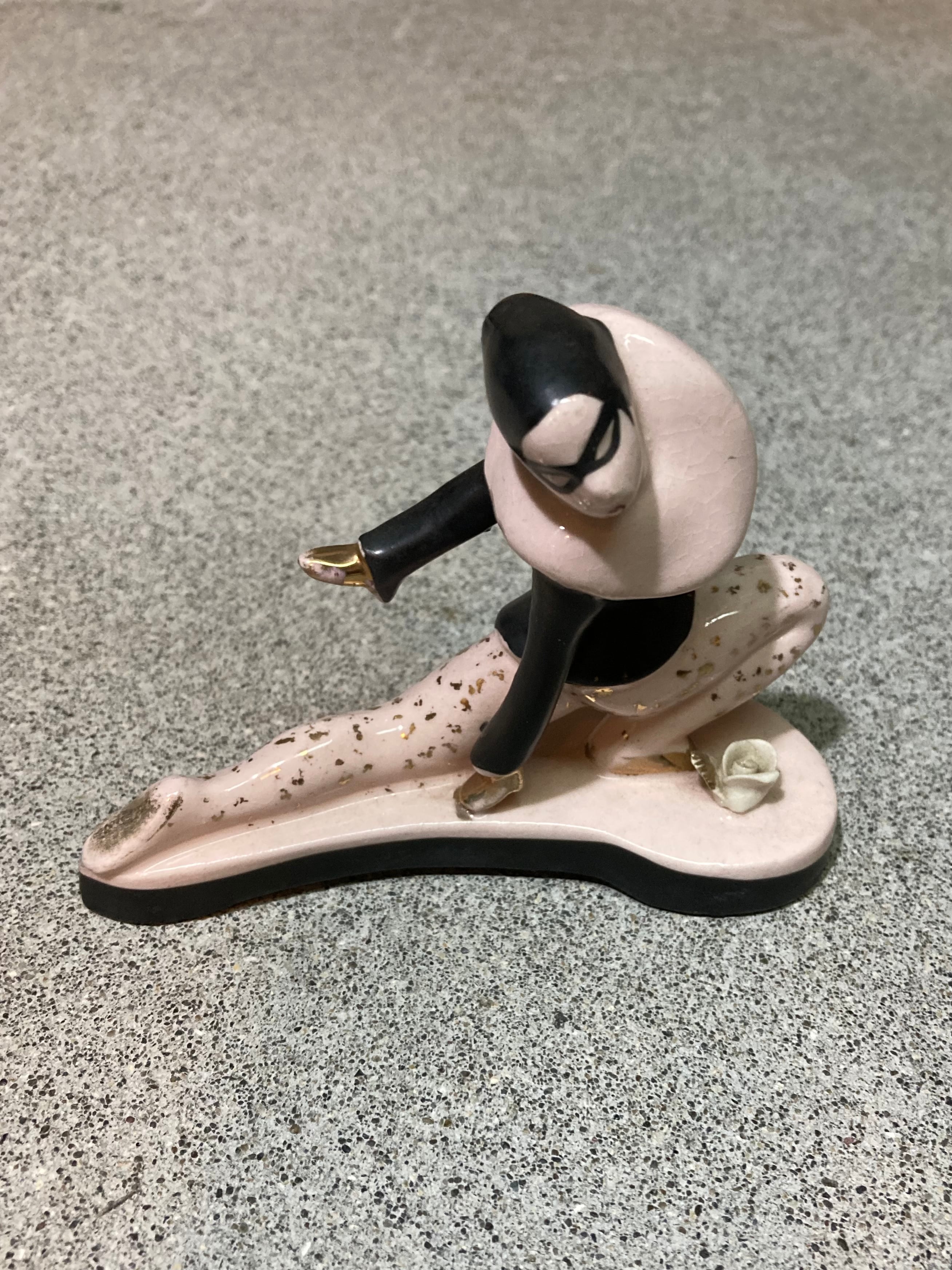 50s Harlequin Figure (beady  antiques)