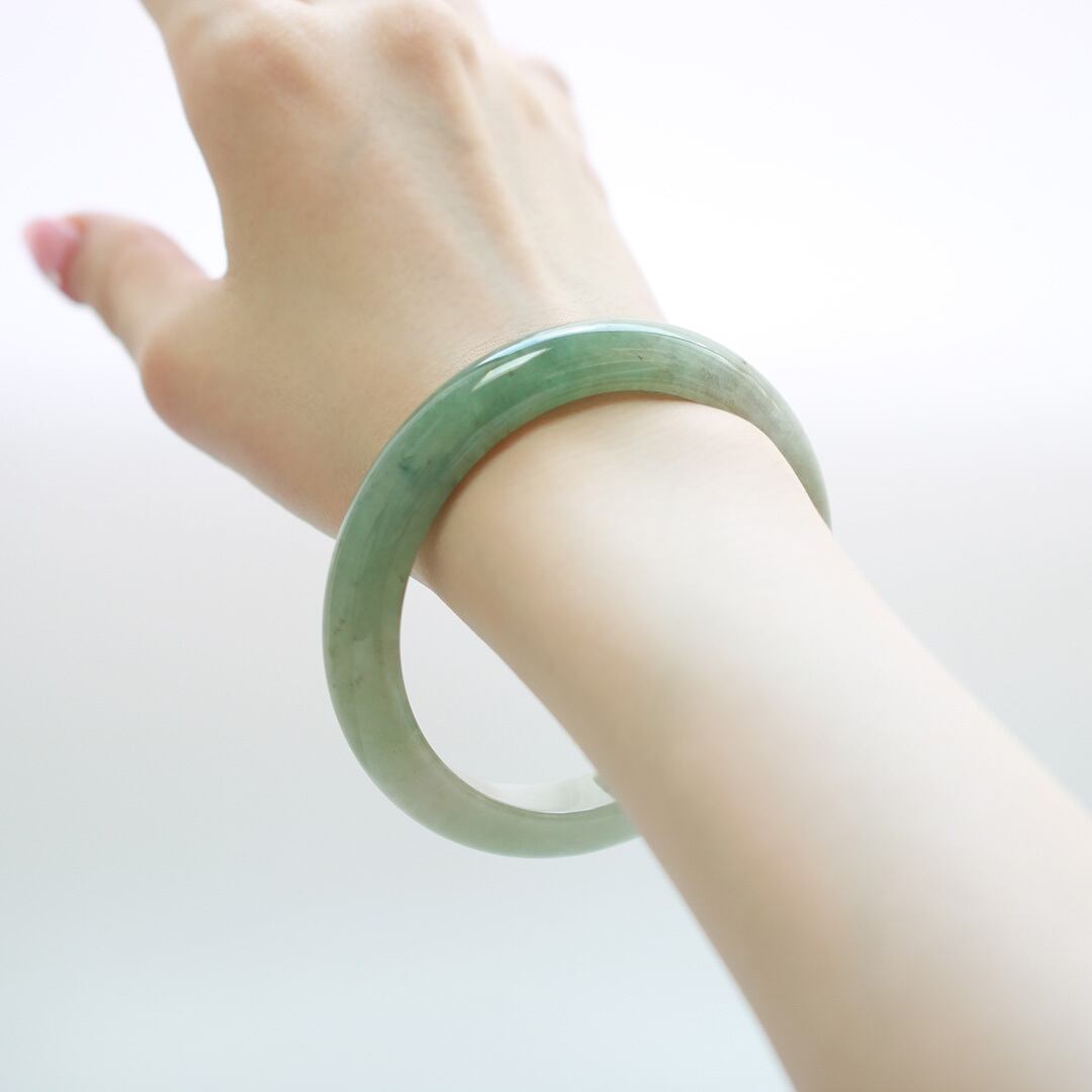 内径 約62mm】 komaru 翡翠バングル A貨翡翠 jd_bg1552 | 【MeiNu