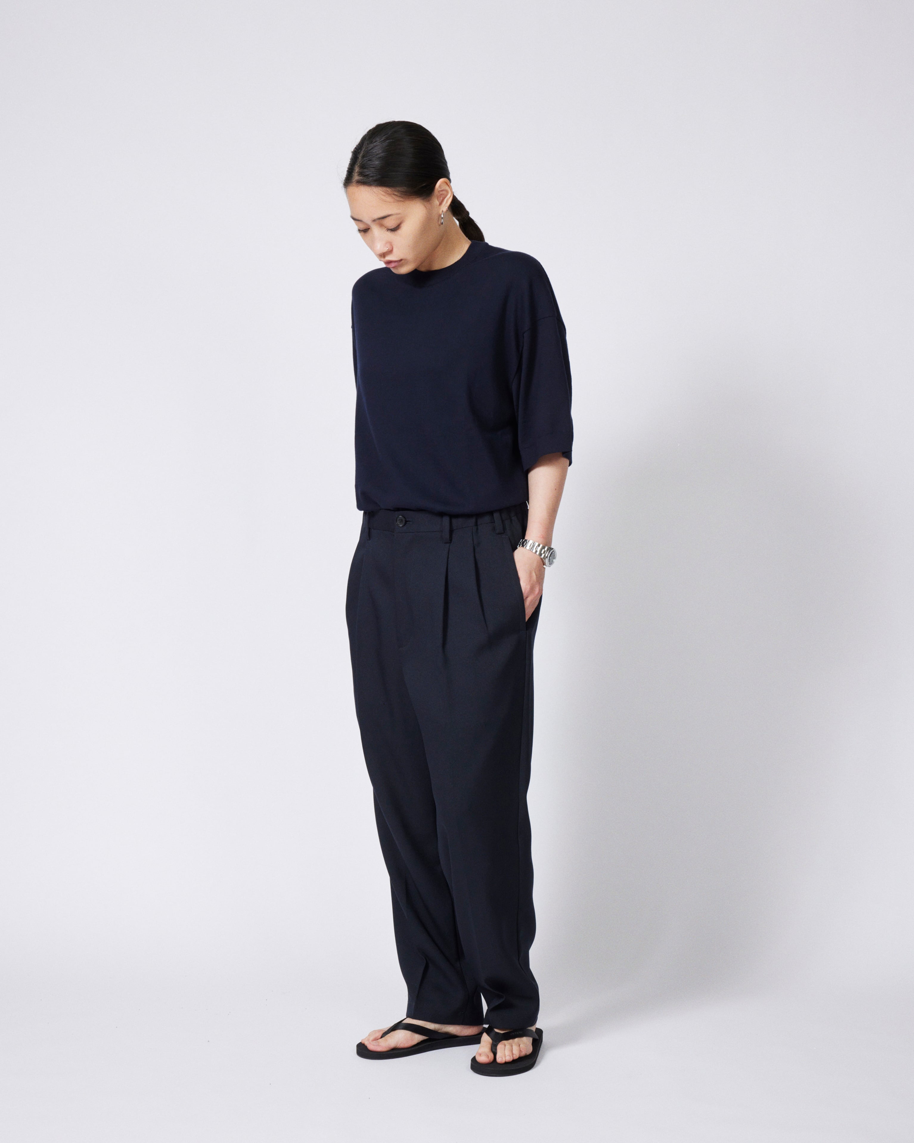 パンツ everyone polyester twill chef pants L everyone polyester twill chef pants (NAVY) | everyone