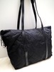 美品◆PRADA プラダ A4対応 ビジネス可 ダイヤルカデナ キルティング ナイロンxレザー トート バッグ 黒◆ 使い勝手抜群のミニボストン型♪
