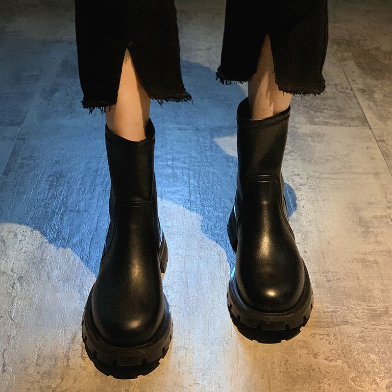 ショートブーツサマーレッドスタイル 靴 シューズ 夏物 フェイクシューズ1028713466