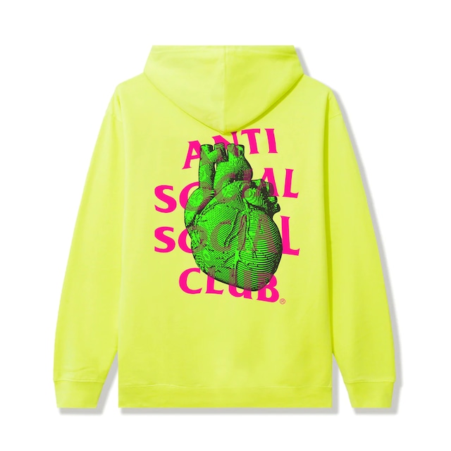 ANTI SOCIAL SOCIAL CLUB  Pulse Check Safety Yellow Hoodie  YELLOW