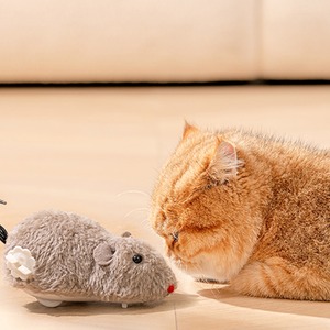 【GOODS】4色フワフワ電動マウス型ストレス解消猫のおもちゃ