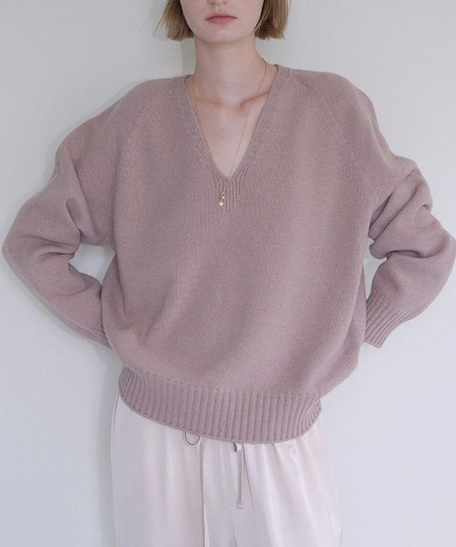 春色◆Vネックセーター【t-10634】