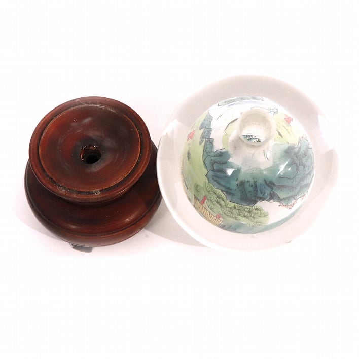 中国工芸品・硝子・ガラス・内絵・裏絵・置物・No.190918-053・梱包