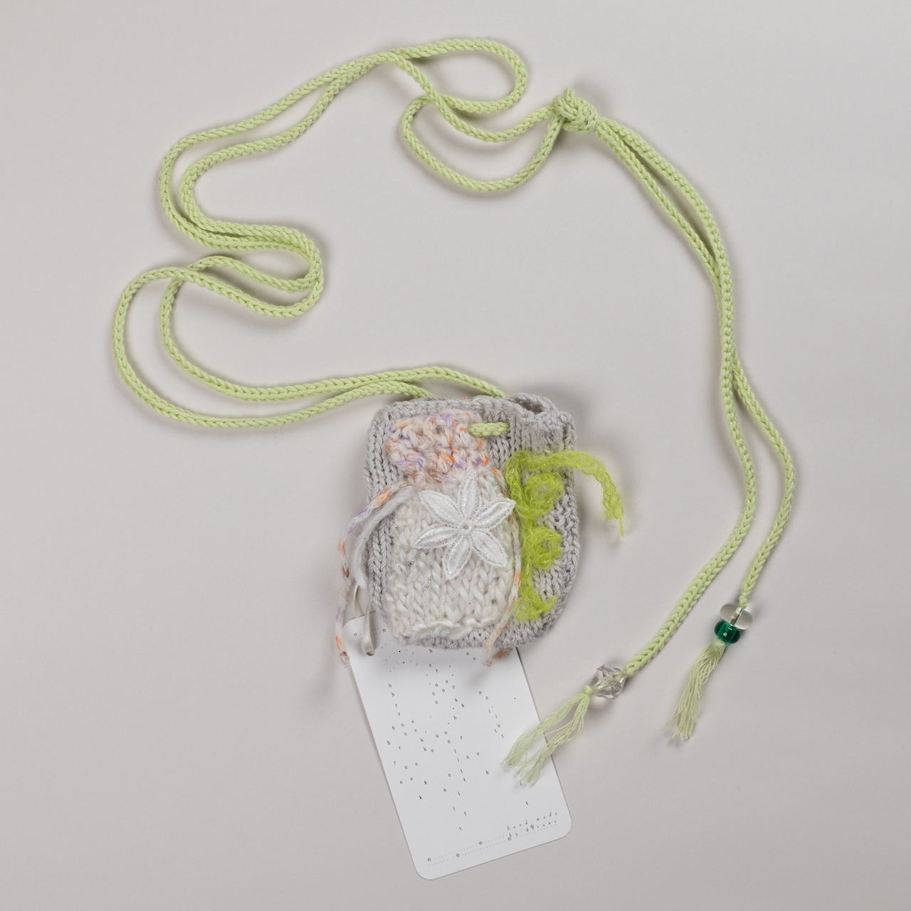 < hiruneknit > omamori pochette