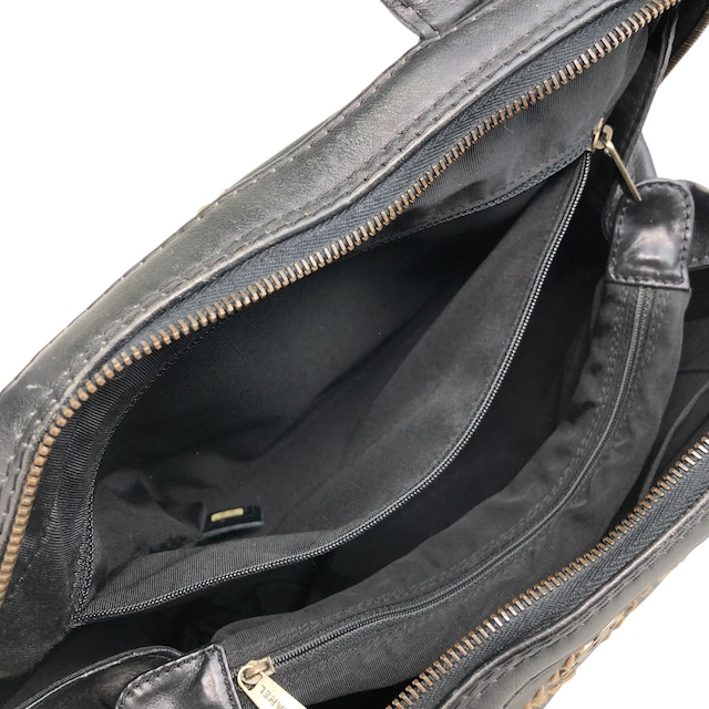 CHANEL シャネル トートバッグ ブラック ココマーク レザー vintage ヴィンテージ オールド hvn8p8