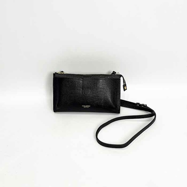 VIOLAd'ORO ヴィオラドーロ ADRIA リザード型押しレザー 横型スマートフォンポシェット V-1326 2026秋冬新作 [送料無料]