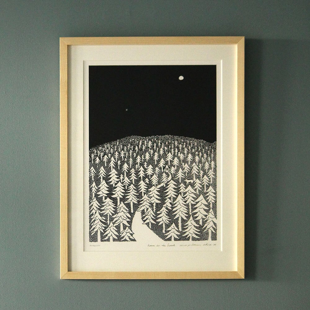 HOUSE IN THE FOREST アートポスター 2026 A3 フレーム付き