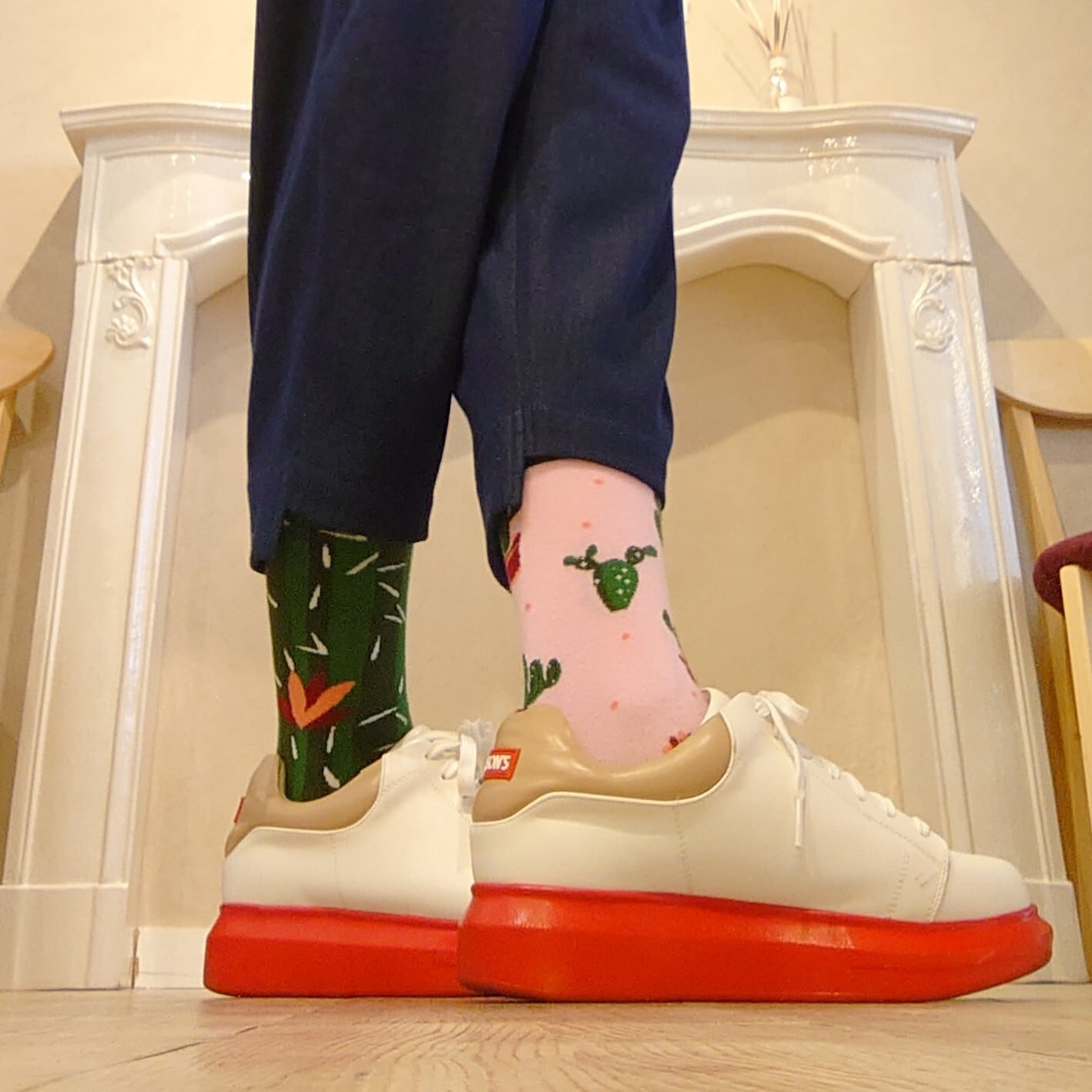 夏のサボテン インポート ソックス 【靴下 くつした socks】 | Piedi