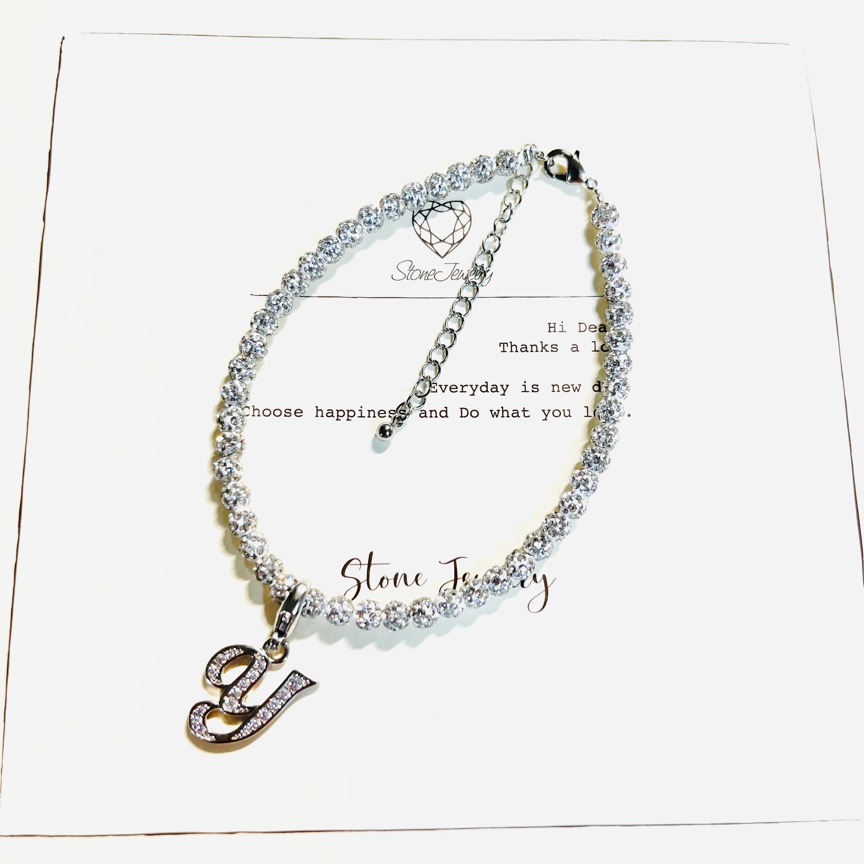 チェーンブレスレット　ヴィンテージ　925 アンティーク　アルファベット　Y ヴィンテージ VINTAGE 925 シルバー フェザーチャーム ブレスレット