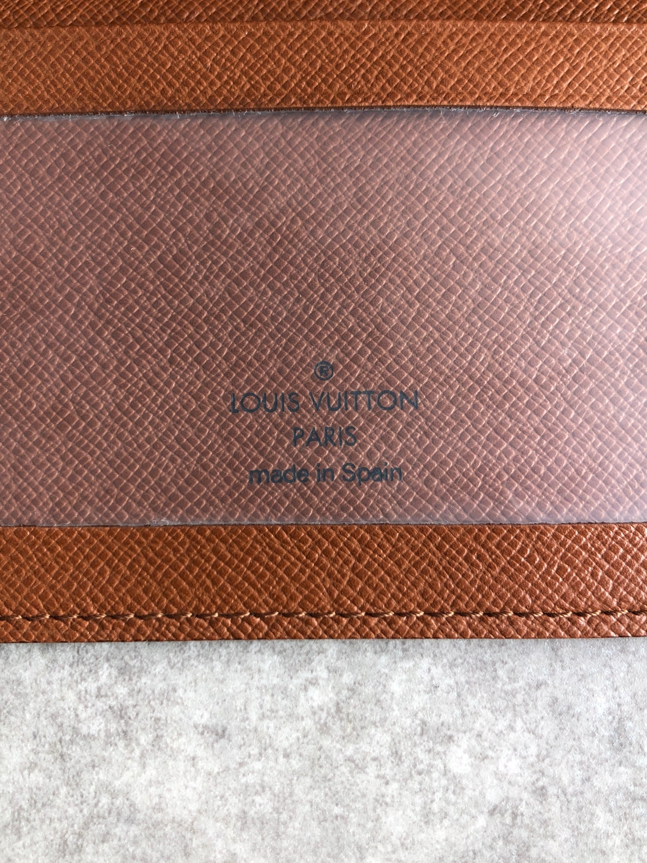LOUIS VUITTON ルイヴィトン モノグラム カードケース ブラウン PVC