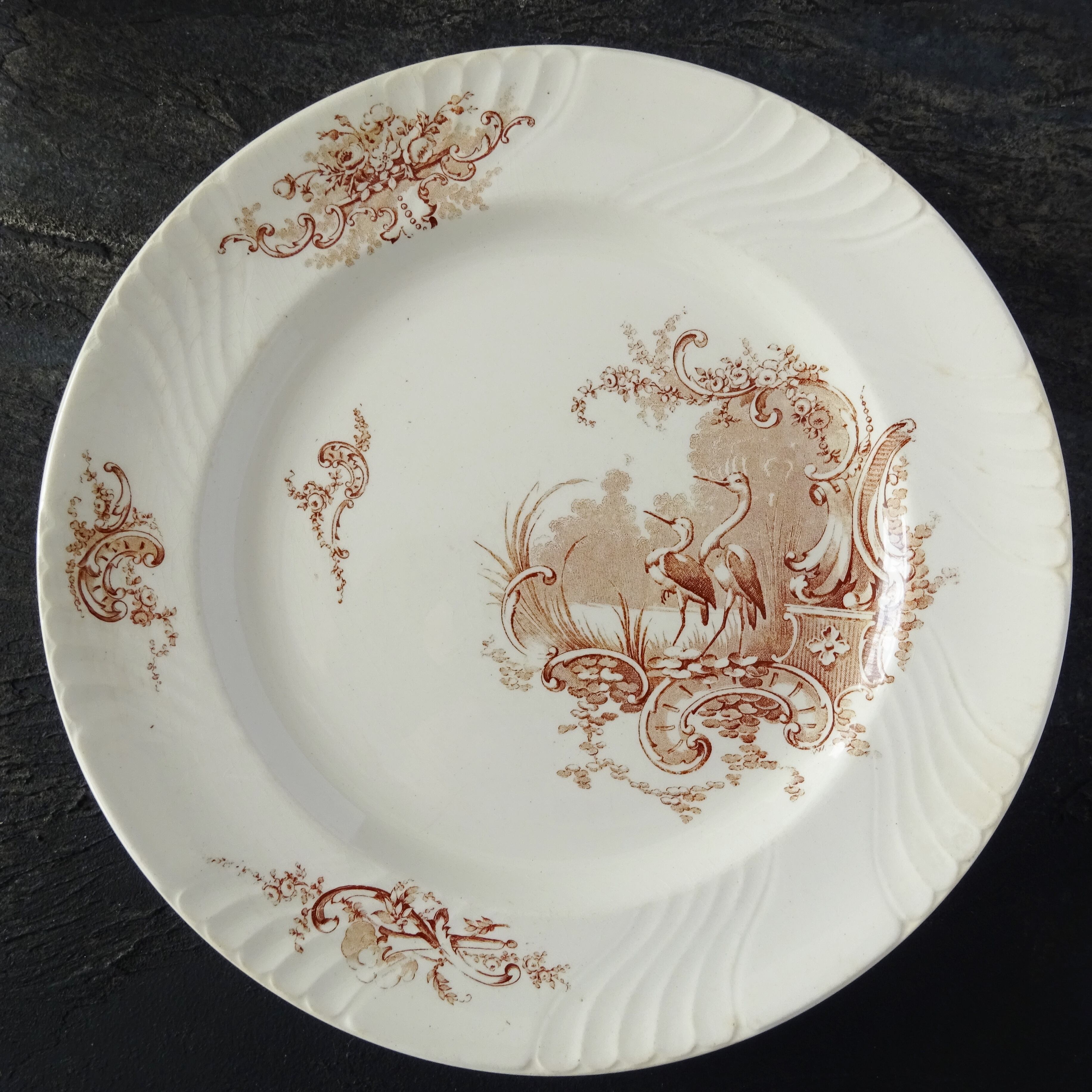 KG Lunéville  modèle《Rocaille》Assiette plate (A)