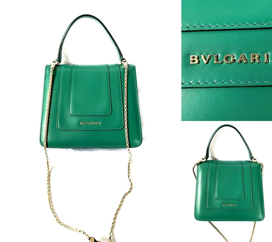 BVLGARI ブルガリ セルペンティ フォーエバー エメラルドグリーン 2way