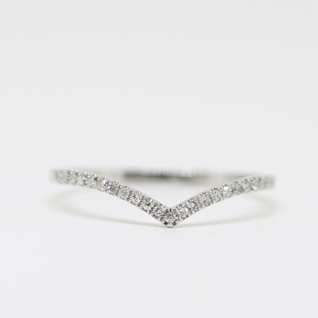 【9号 12号】ダイヤモンドリング K10WG ダイヤモンドV Shapeエタニティリング jd_mm_1034