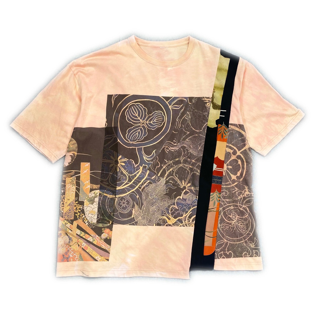 【tshirts244】L size  KIMONO &  print T-SHIRTS