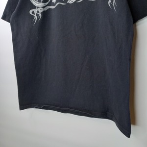 ANVIL　クルーネック　プリントTシャツ　半袖　ブラック　FREE SIZE