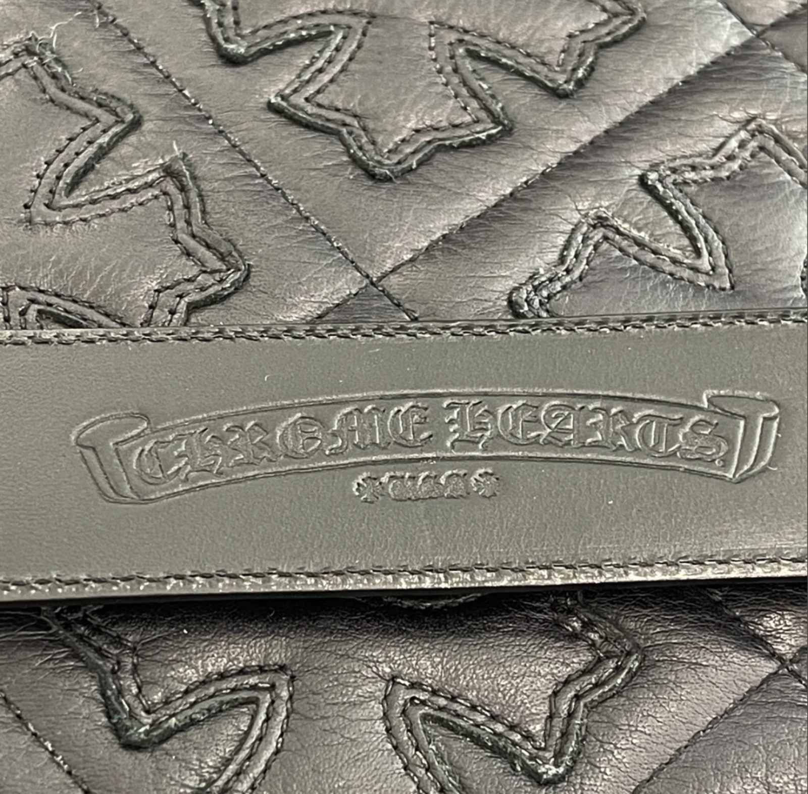 CHROME HEARTS クロムハーツ レザーベルト ブロンズ ガンスリンガー