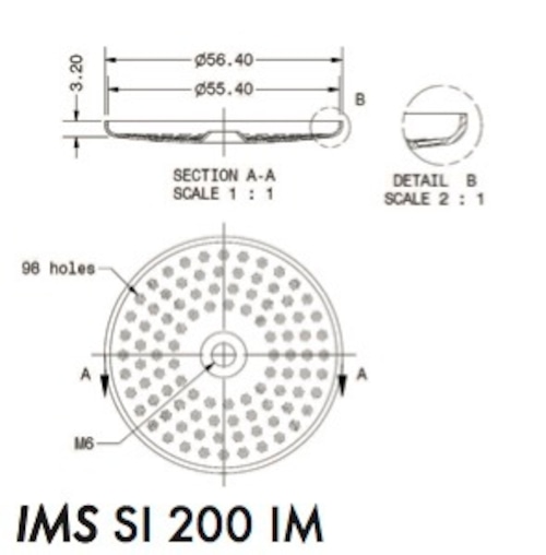 シャワースクリーン ● IMS Competition シモネリ用 200µM