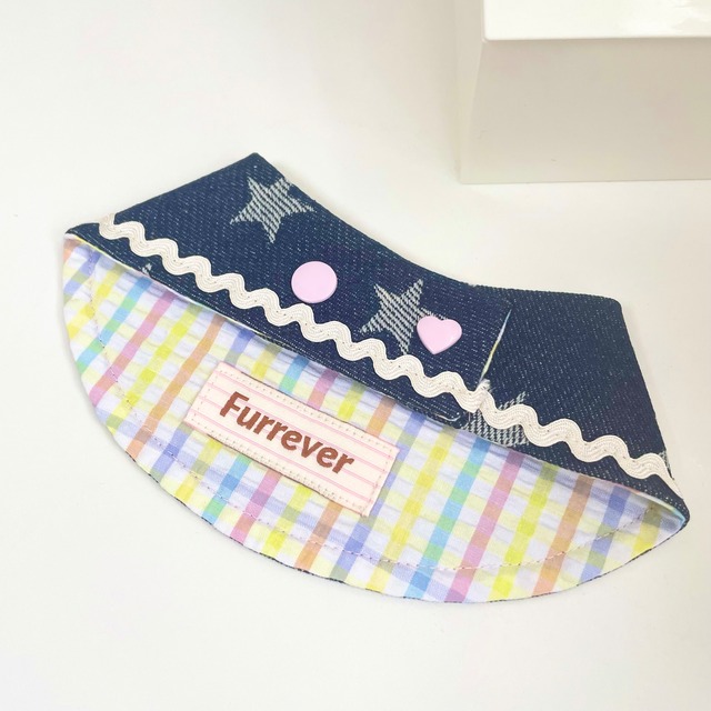 Star Denim Reversible from furrever エプロン 付け襟