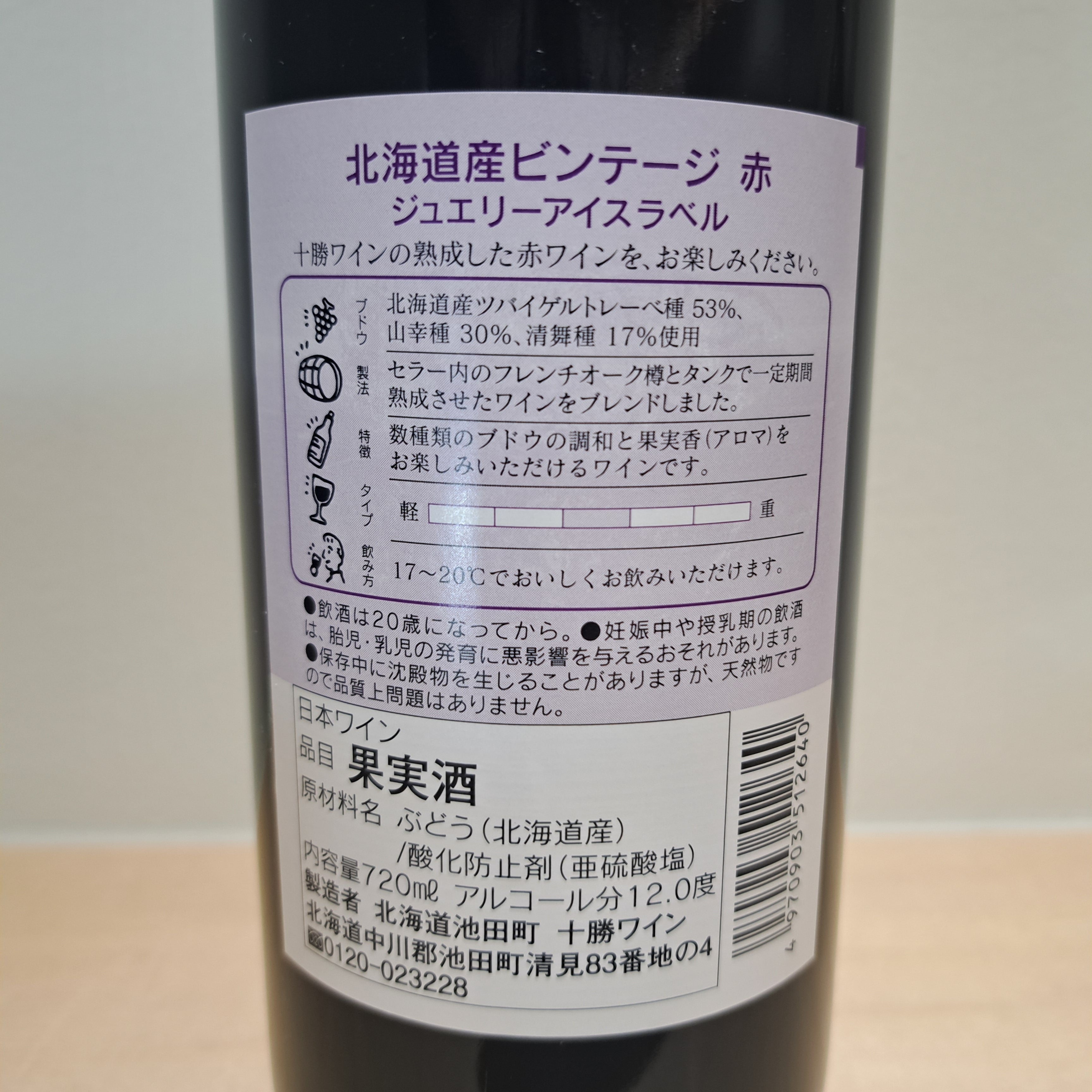 ジュエリーアイスラベル 赤 (720ml)
