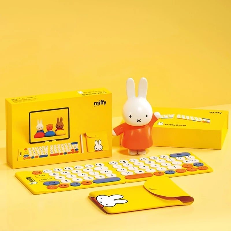 Miffy Bluetooth keyboard ミッフィーちゃんブルートゥース 折り畳み式 ...