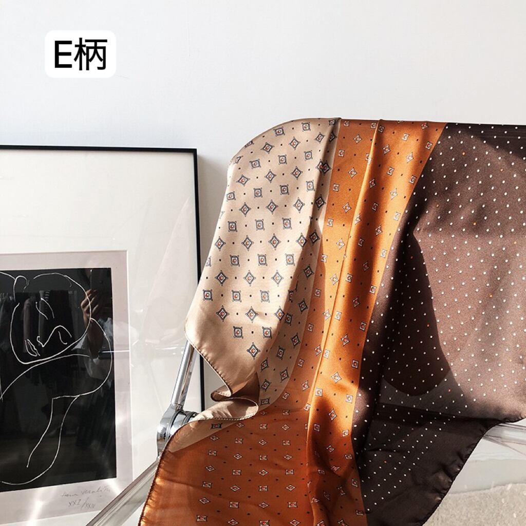 【旅心くすぐる一枚】Prima Classe Geo Color シルク混スカーフ シルクスカーフ レディース 春 夏 秋 冬 用 絹 シルク 100 % 60