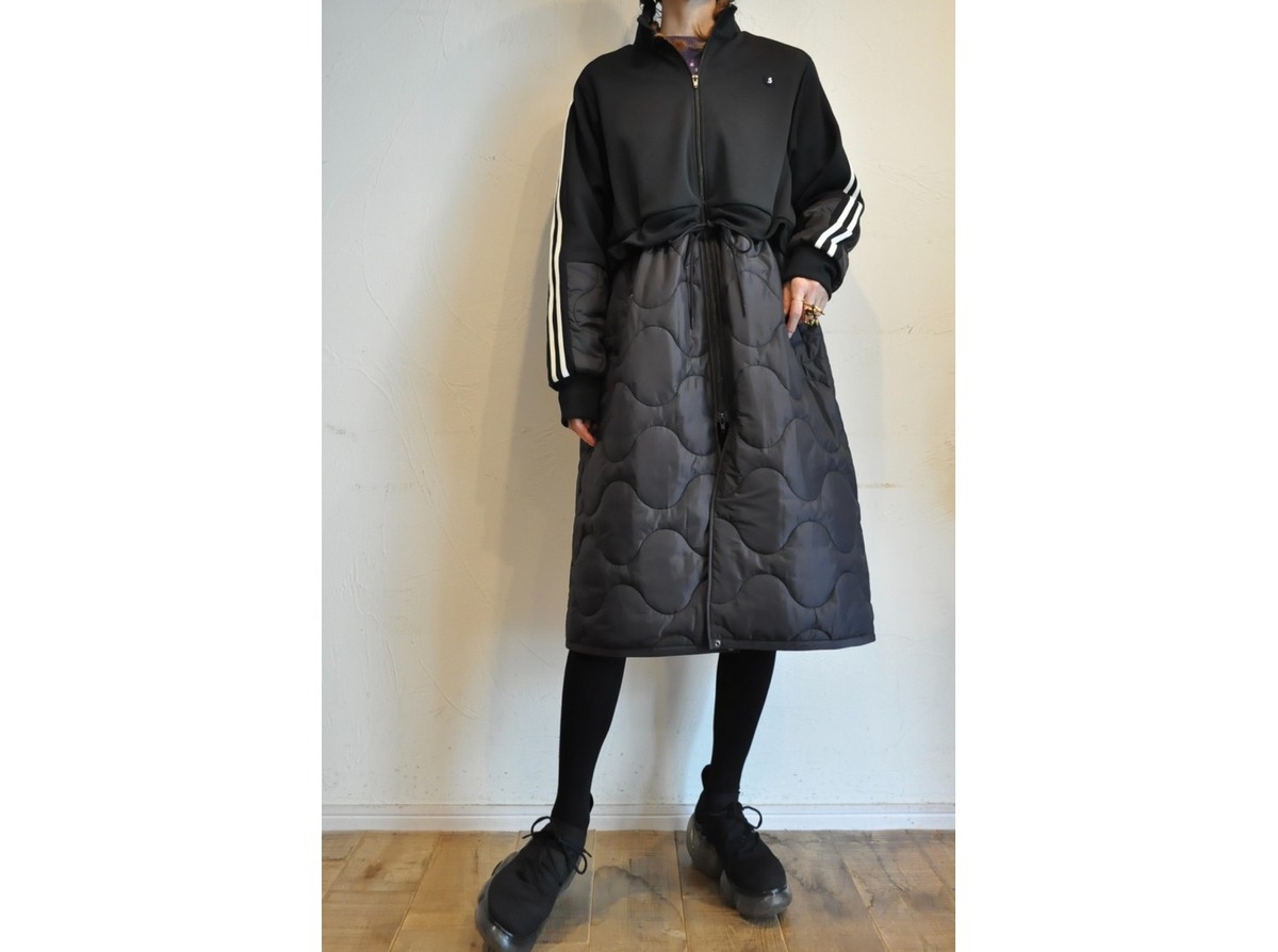 ロングコート ブランバスク アウター blanc basque jersey quilting 