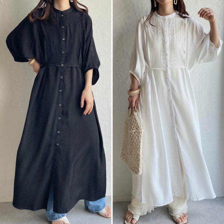 即納ホワイトラスト2個 レース切り替え半袖スタンドカラーaラインロングシャツワンピース Op T172 She S Closet 即納ホワイトラスト2個 レース切り替え半袖スタンドカラーaラインロングシャツワンピース Op T172 She S Closet