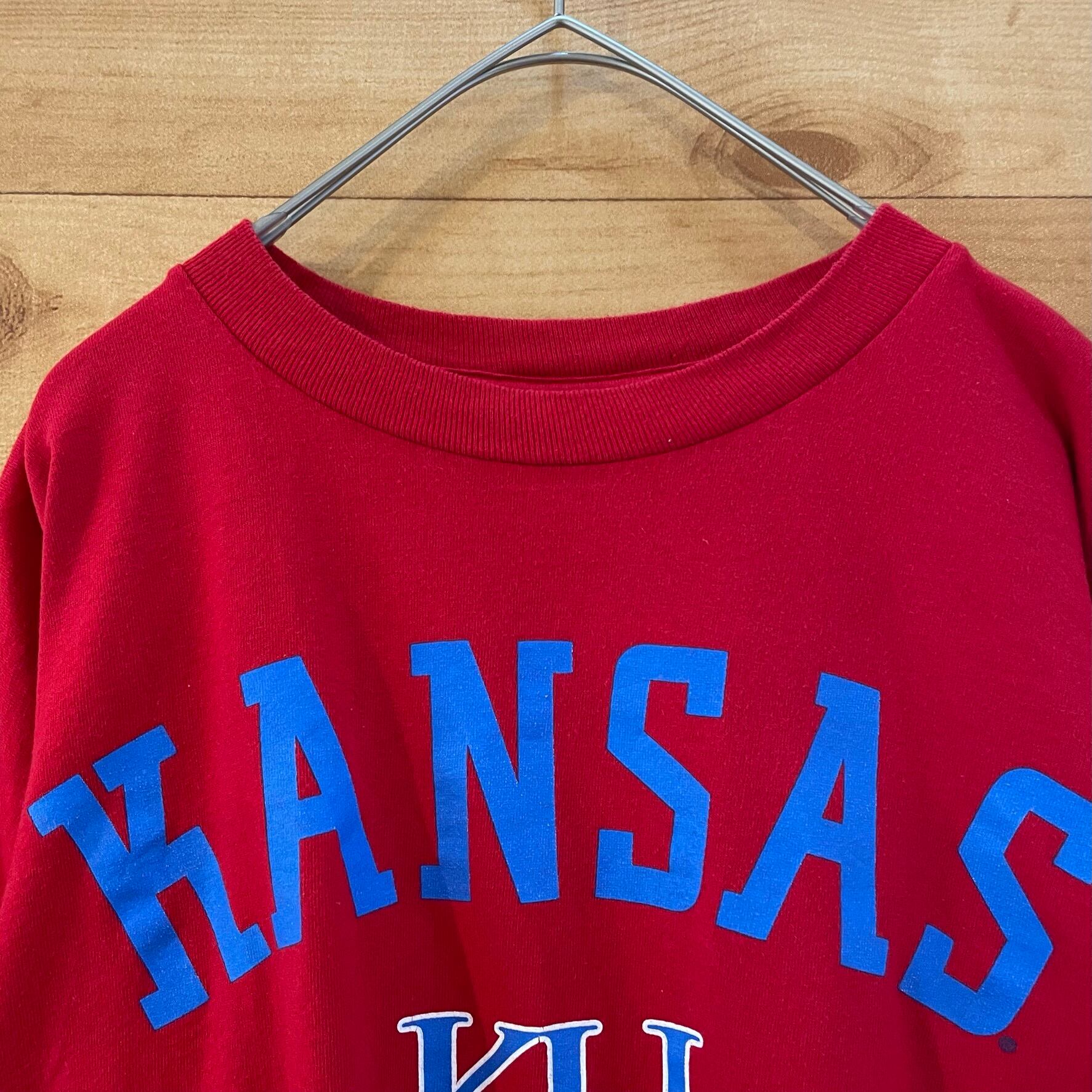 CHAMPS SPORTS】カレッジ カンザス大学 アーチロゴ Tシャツ KU XL ...