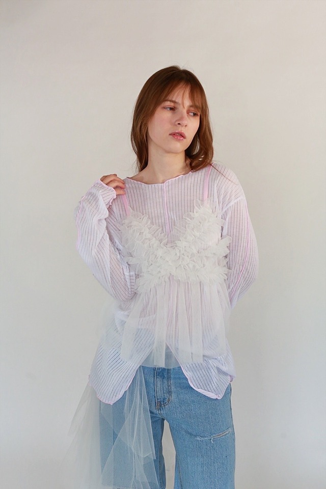 Made in Japan（original）チュールビスチェ（ホワイト・グレー・ブラック）