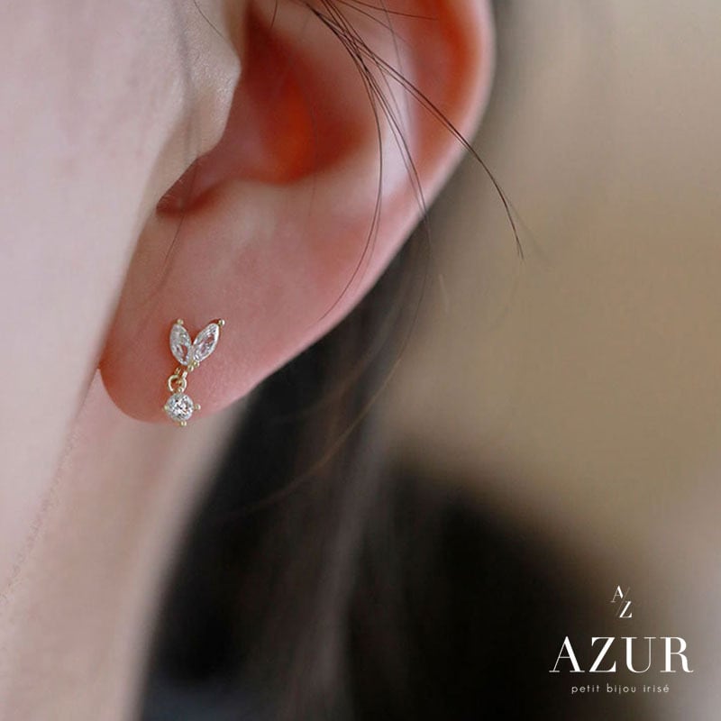 【数量限定】ジルコニアハーティスピアス