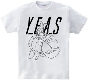 おもしろ歴史イラストTシャツ「イエス家康｣ | オリジナルTシャツ