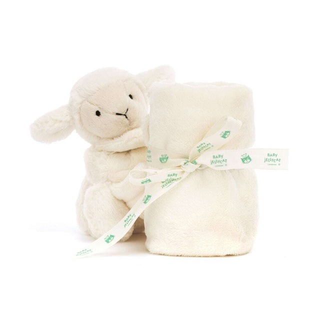 Jellycat | Bashful Lamb Soother ひつじ ホワイト ブランケット Jellycat baby ジェリーキャット