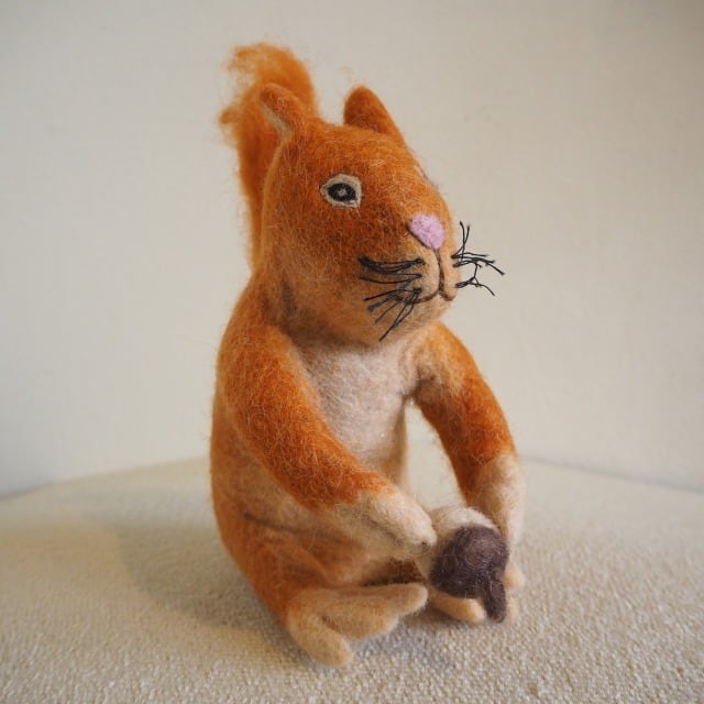 羊毛フェルトハリネズミウェルカムドール
